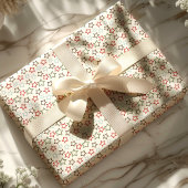 Feestelijke Multikleur Ster Kerstmis Cadeaupapier