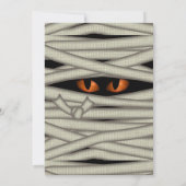 Feestelijke mummie Halloween oranje ID685 Kaart (Achterkant)