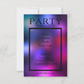 Feestelijke nachtclub stijl glad en koel kaart (Voorkant)