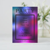 Feestelijke nachtclub stijl glad en koel kaart (Staand voorkant)