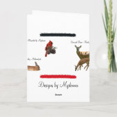 Feestelijke nativityscène feestdagen kaart (Achterkant)