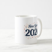 Feestelijke Nieuwjaar 2026 mok met sterren en vuur (Voorkant rechts)