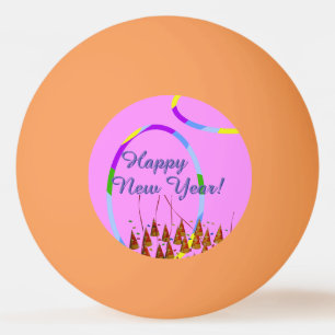 Feestelijke nieuwjaarsdag Ping Pong Ball