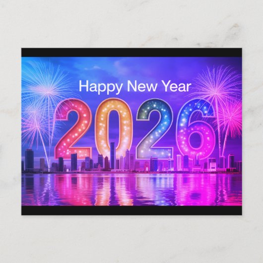 Feestelijke nieuwjaarskaart feestdagenkaart (Voorkant)