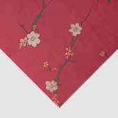 Feestelijke nieuwjaarskeizer rode kersenbloesem tissuepapier (Detail)