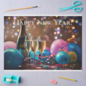 Feestelijke Nieuwjaarsviering - aanpasbare tekst Tissuepapier (Craft)