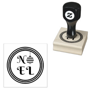 Feestelijke Noel Christmas Rubberstempel
