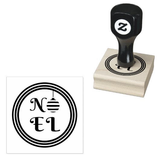 Feestelijke Noel Christmas Rubberstempel (Gestempeld)