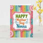 Feestelijke Nonna Moederdag kaart (Gele Bloem)