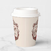 Feestelijke Noordpool warme chocolademelk bedrijfs Papieren Bekers (Rechts)