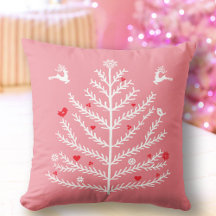 feestelijke noordse kerstboom - roze roze