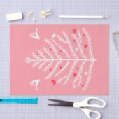 feestelijke noordse kerstboom - roze roze tissuepapier (Craft)