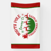 Feestelijke North Pole Brewing Company Spandoek (Verticaal)