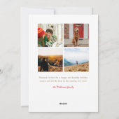 Feestelijke Nostalgie Prettig Kerstmis Fotokaart Feestdagenkaart (Achterkant)