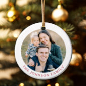 Feestelijke Notenkraker Foto Kerstmis Keramisch Ornament