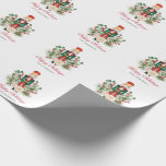 Feestelijke notenkraker Happy Christmas Feestdagen Cadeaupapier<br><div class="desc">Introductie van onze Custom Christmas cadeau en accessoires collectie dat belooft om feestvreugde te verspreiden en de toon te zetten voor uw feestelijke feesten! Ons uniek ontworpen inpakpapier vangt de ware essentie van de vakantiegeest. Versierd met levendig groen gebladerte, weelderige bessen en een klassieke speelgoed notenkraker, is dit perfect voor...</div>