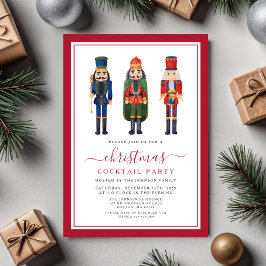 Feestelijke Notenkraker Kerst Cocktailparty Kaart