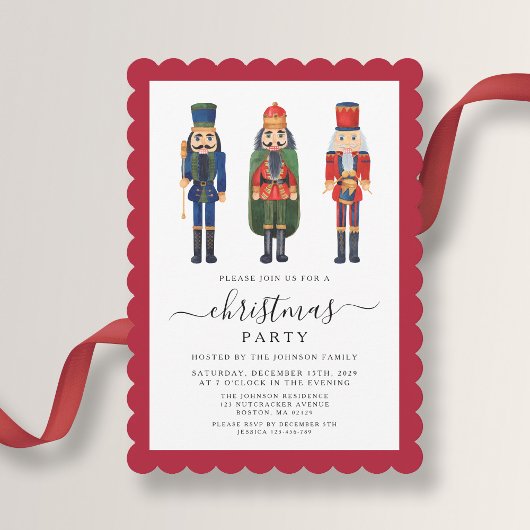 Feestelijke Notenkraker Kerstfeest Kaart