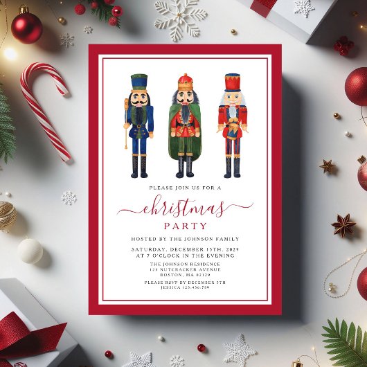 Feestelijke Notenkraker Kerstfeest Kaart