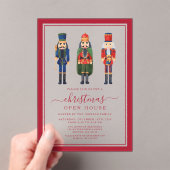 Feestelijke Notenkraker Kerstfeest Open Huis Acryl Uitnodigingen (Insitu (Draagbaar))