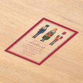 Feestelijke Notenkraker Kerstfeest Open Huis Acryl Uitnodigingen (Laagn)