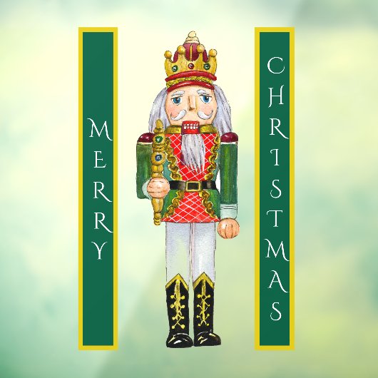 Feestelijke Notenkraker Kerstmis Raamsticker (Vel 3)