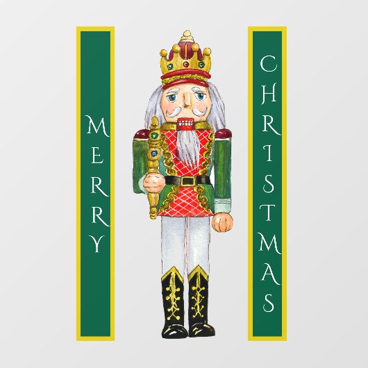Feestelijke Notenkraker Kerstmis Raamsticker (Vel)
