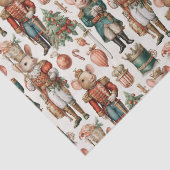 Feestelijke Notenkraker Muizen met Kerstversiering Tissuepapier (Detail)