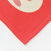 Feestelijke Notenkraker patroon Kerst Rood Fleece Deken (Hoek)