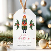 Feestelijke Notenkraker Prettig Kerstfeest Cadeaulabel