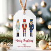 Feestelijke Notenkraker Script Prettig Kerstfeest Cadeaulabel