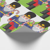 Feestelijke Notenkraker Soldiers met Candy Canes Cadeaupapier