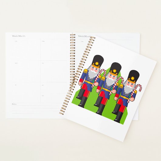 Feestelijke Notenkraker Soldiers met Candy Canes Planner