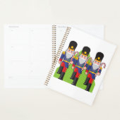 Feestelijke Notenkraker Soldiers met Candy Canes Planner (Display)