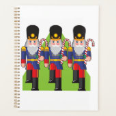 Feestelijke Notenkraker Soldiers met Candy Canes Planner (Voorkant)