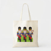 Feestelijke Notenkraker Soldiers met Candy Canes Tote Bag (Voorkant)