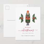 Feestelijke Notenkraker Vrolijk Kerstfeest Feestdagenkaart (Voorkant / Achterkant)