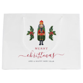 Feestelijke Notenkraker Vrolijk Kerstfeest Groot Cadeauzakje