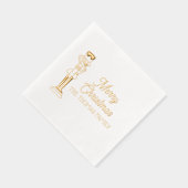 Feestelijke Notenkraker Vrolijke Kerstnaam Folie Servetten (Rechts)