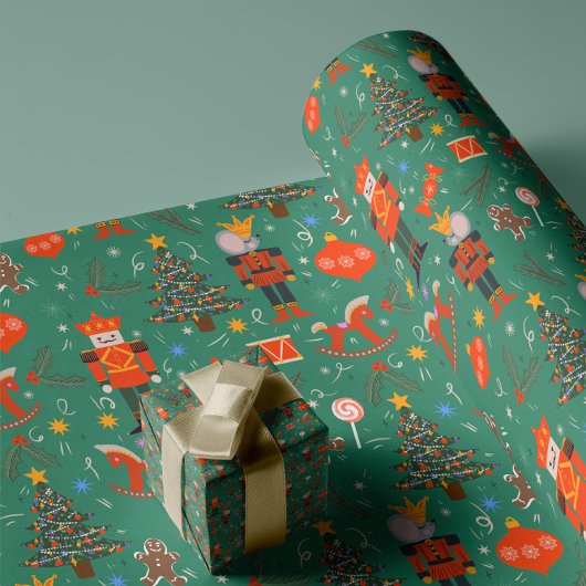 Feestelijke Notenkraker Wonderland Cadeaupapier