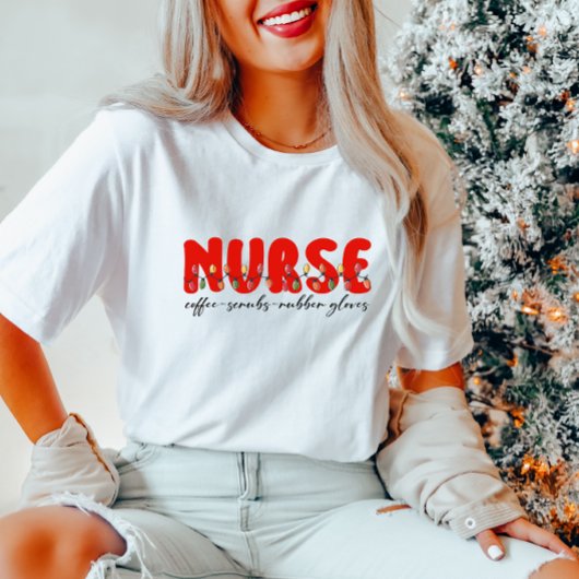 Feestelijke Nurse Holiday T-shirt
