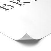 Feestelijke Ontvangst Bruidsfeest met Roze Orchide Poster (Hoek)