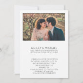 Feestelijke Ontvangst na de Bruiloft Alleen 2 Foto Kaart (Achterkant)