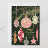 Feestelijke Ornament Prettige feestdagen Feestdagenkaart (Voorkant)