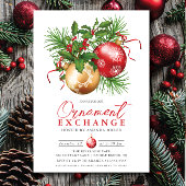 Feestelijke Ornament uitwisseling kerst Kaart