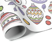 Feestelijke Ornamenten Cadeaupapier (Rol Hoek)