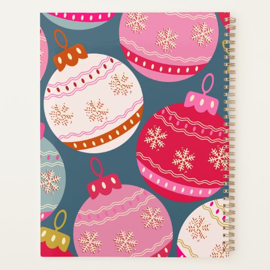 Feestelijke Ornamenten Kerst Planner (Achterkant)