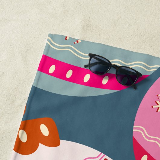 Feestelijke Ornamenten Kerst Strandlaken (In situ)