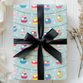 Feestelijke Ornamenten & Sneeuwvlokken Cadeaupapier