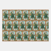 Feestelijke Oude Wereld Sinterklaas Inpakpapier Vel (Voorkant 2)